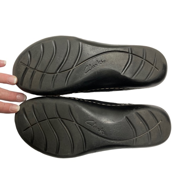 Clarks black leather Mary Janes loafers size 6 - Picture 7 of 7